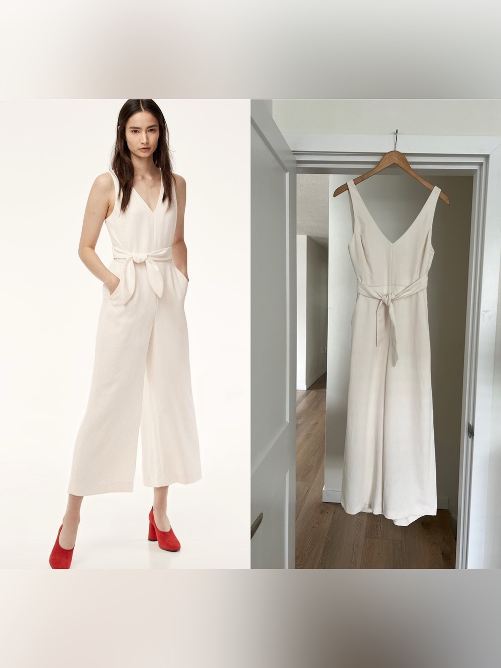 NWOTS Wilfred Écoulement V-Neck Jumpsuit Sz 2